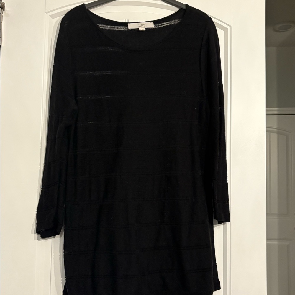 LOFT Classic Black Knit Top